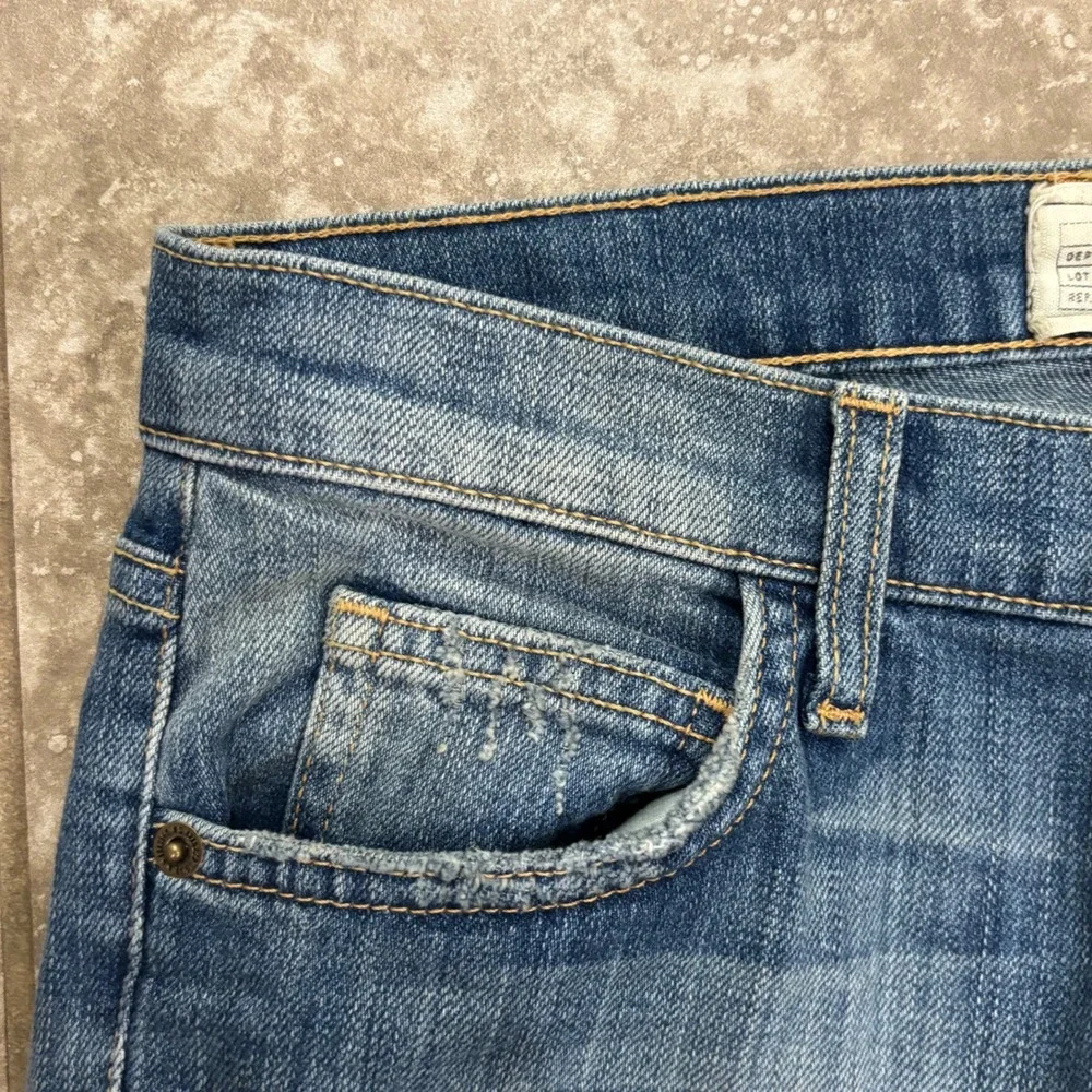 Current Elliott The‎ Fling Slim Boyfriend Jeans Super Loved Destroy Size 23
